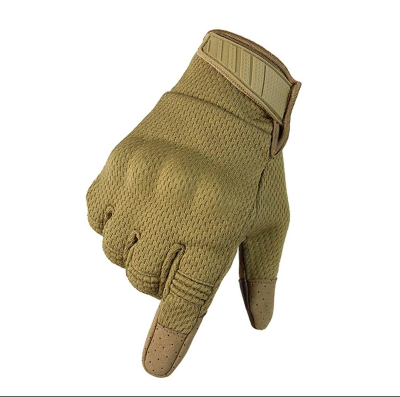 Тактические многофункциональные перчатки (Tactical Gloves A30) с сенсорными пальцами Койот