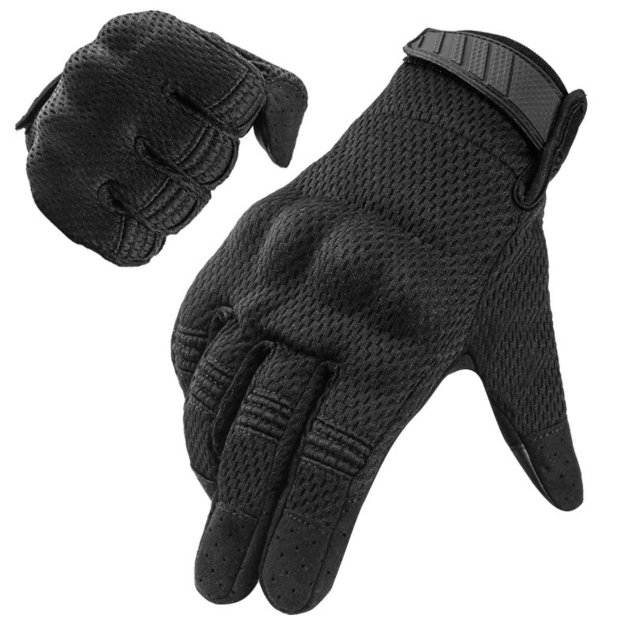 Тактические многофункциональные перчатки (Tactical Gloves A30) с сенсорными пальцами Чёрные