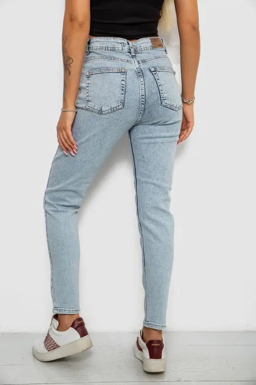 Джинси жіночі однотонні Skinny, колір блакитний, 244R1743S21
