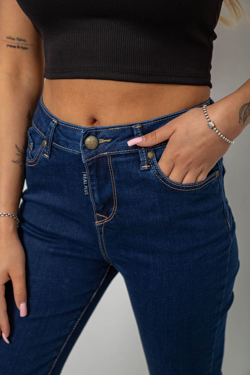 Джинси жіночі однотонні Skinny, колір синій, 244R9001