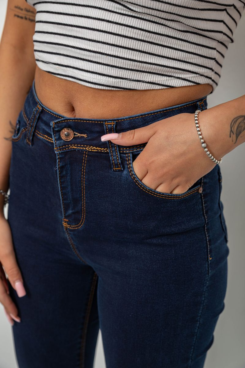 Джинси жіночі однотонні Skinny, колір синій, 244R502-5