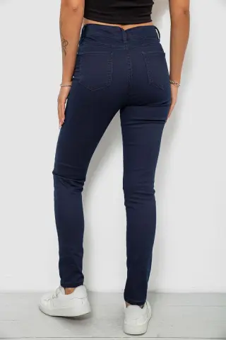 Джинси жіночі однотонні Skinny, колір синій, 244R253-10