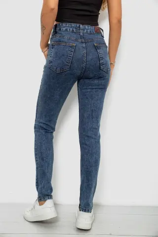 Джинси жіночі однотонні Skinny, колір синій, 244R1268