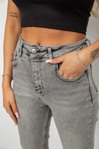 Джинси жіночі Regular Fit, колір сірий, 244R00246