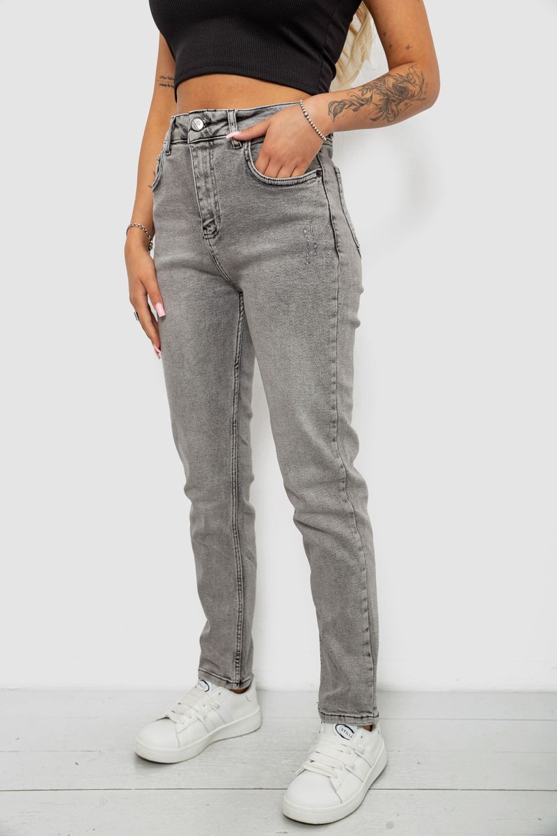 Джинси жіночі Regular Fit, колір сірий, 244R00246