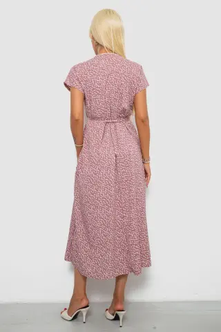 Women's Polka Dot Dress, Powder Color, 257R177-1