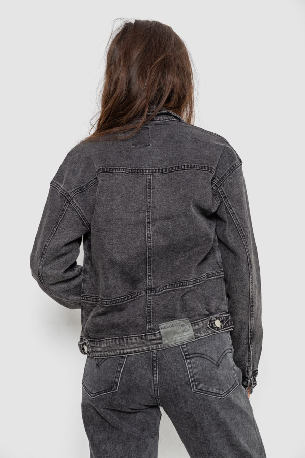 Куртка жіноча джинсова, колір сірий, 255RA2300