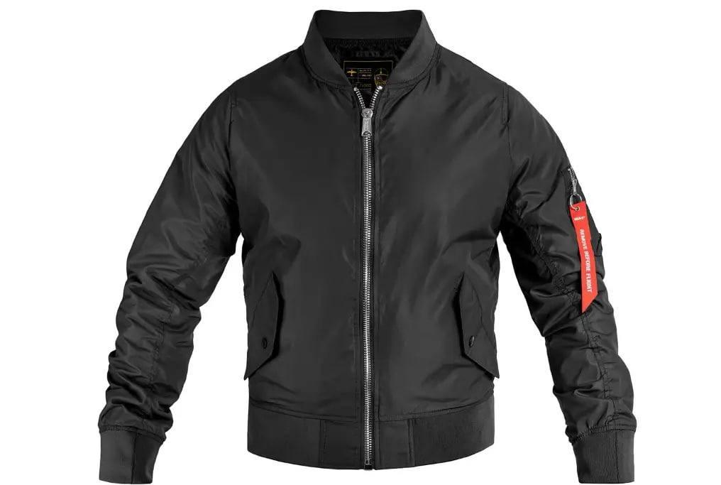 Куртка тактична Mil-Tec бомбер MA-1 Flyers Jacket Чорний