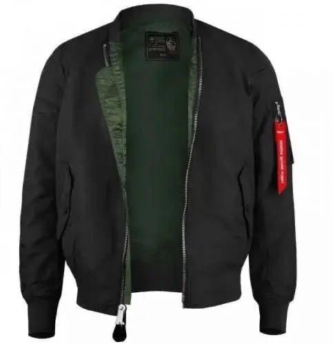 Куртка тактична Mil-Tec бомбер MA-1 Flyers Jacket Чорний