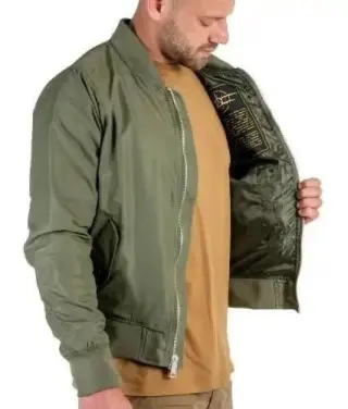Куртка тактична Mil-Tec бомбер MA-1 Flyers Jacket Олива