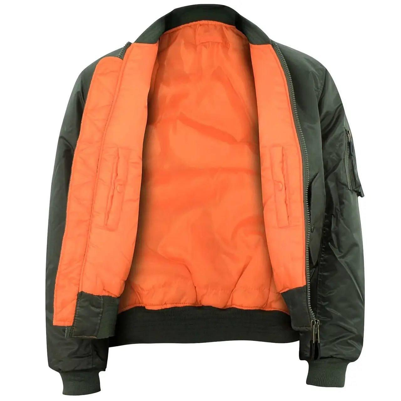 Куртка Бомбер (льотна) US FLIGHT JACKET ′MA1® STYLE′ олива