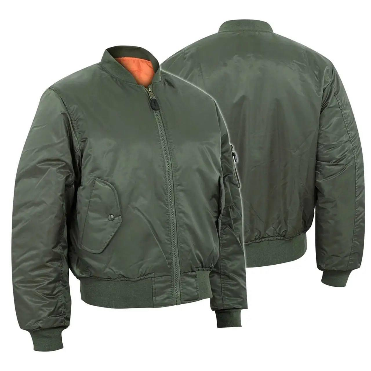 Куртка Бомбер (льотна) US FLIGHT JACKET ′MA1® STYLE′ олива