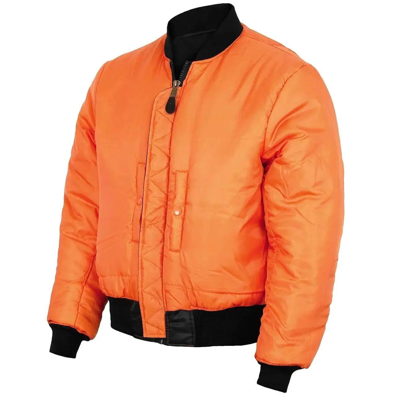 Куртка Бомбер (льотна) US FLIGHT JACKET ′MA1® STYLE′ BLACK Чорний