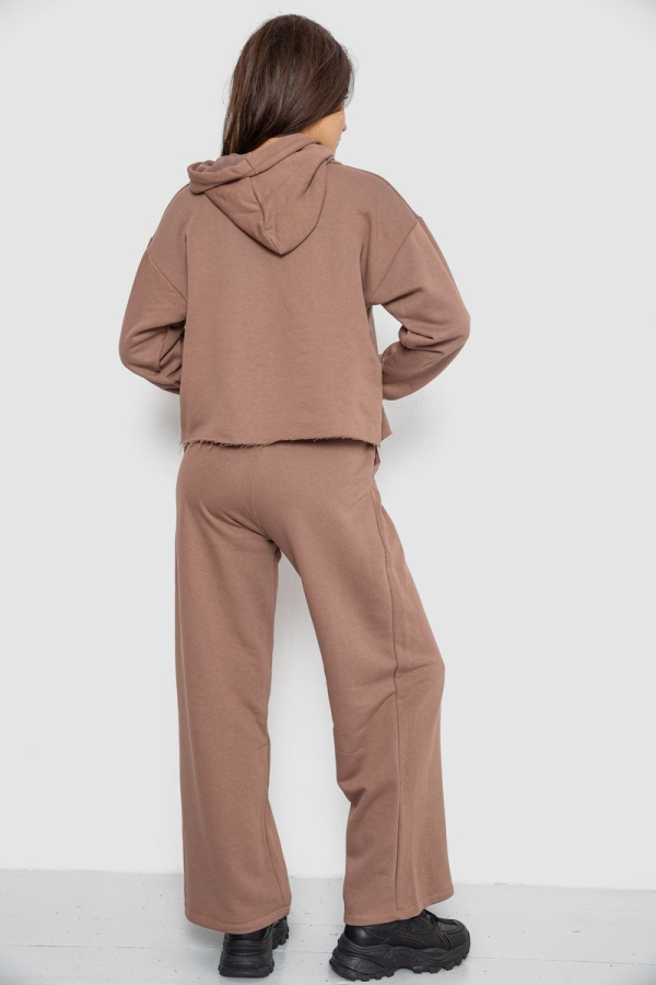 Спортивний костюм жіночий двонитка, колір мокко, 252R500