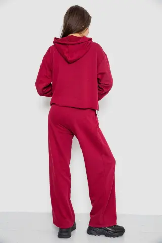 Спортивний костюм жіночий двонитка, колір бордовий, 252R500
