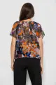 Блуза з принтом, колір різноколір, 230R0208-1 - Фото 4
