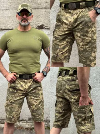 Шорти тактичні Viking ріпстоп посилені піксель