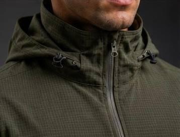 Spring Rip-Stop Microweave Jacket Olive with Hood