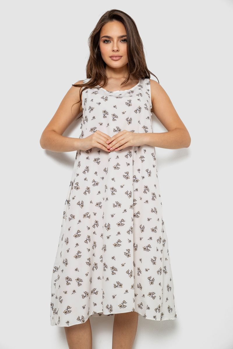 Everyday Sundress Soft, White Color, 214R207-6