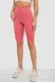 Women's Solid Bike Shorts, Powder Color, 214R922 - Photo 3