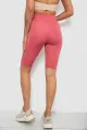Women's Solid Bike Shorts, Powder Color, 214R922 - Photo 4