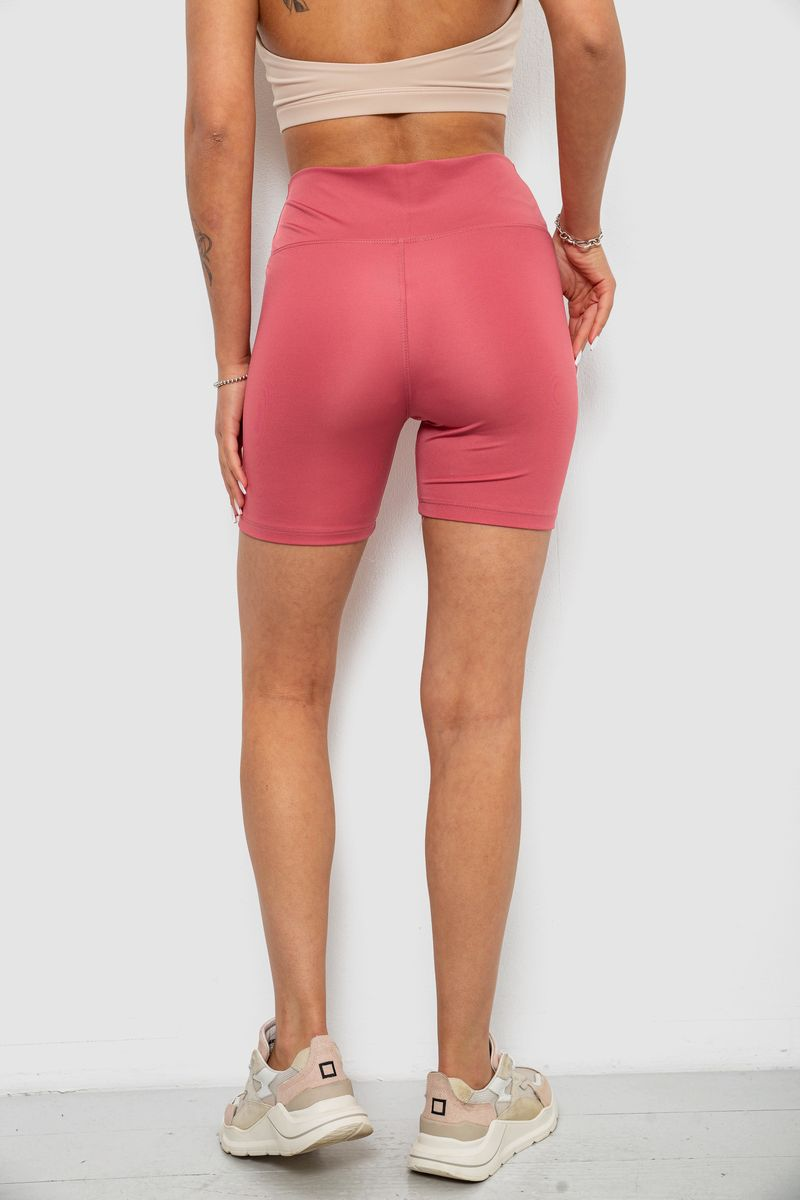 Women's bike shorts solid color, powder shade, 214R921