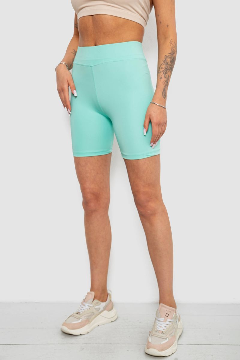 Women's Cycling Shorts Solid Mint Color, 214R920