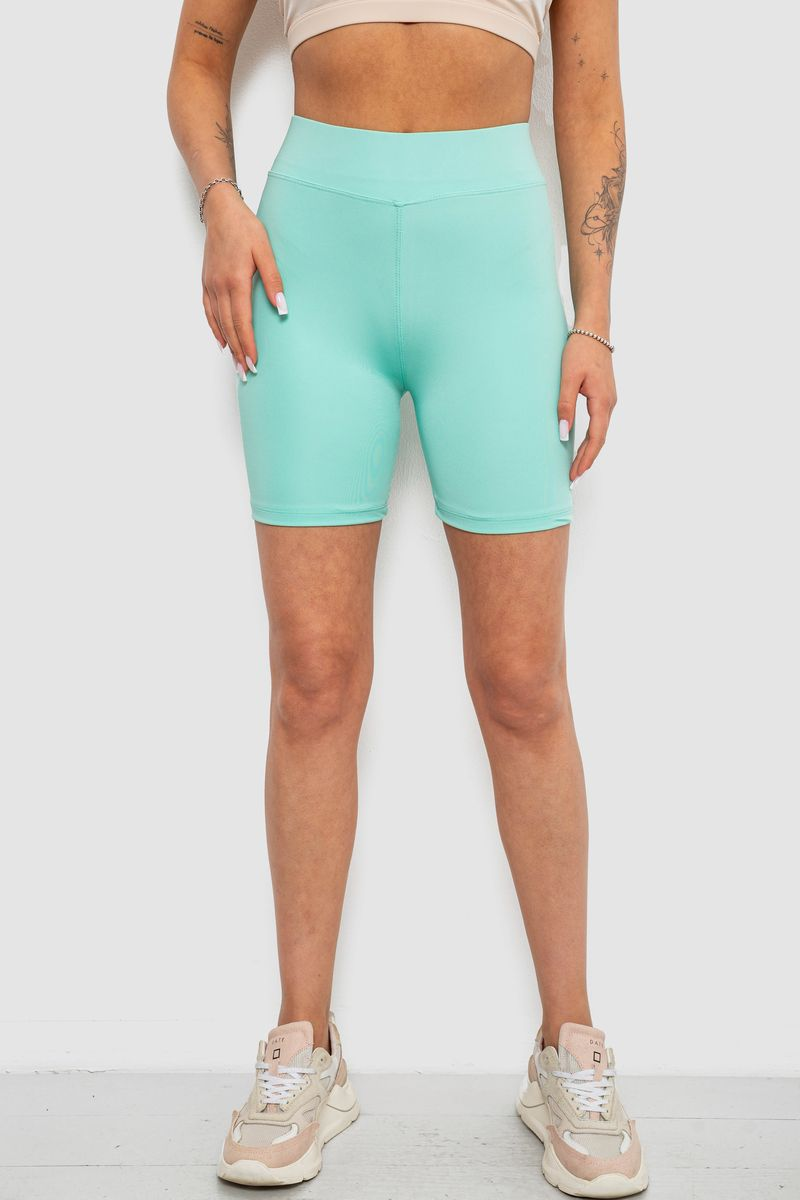 Women's Cycling Shorts Solid Mint Color, 214R920