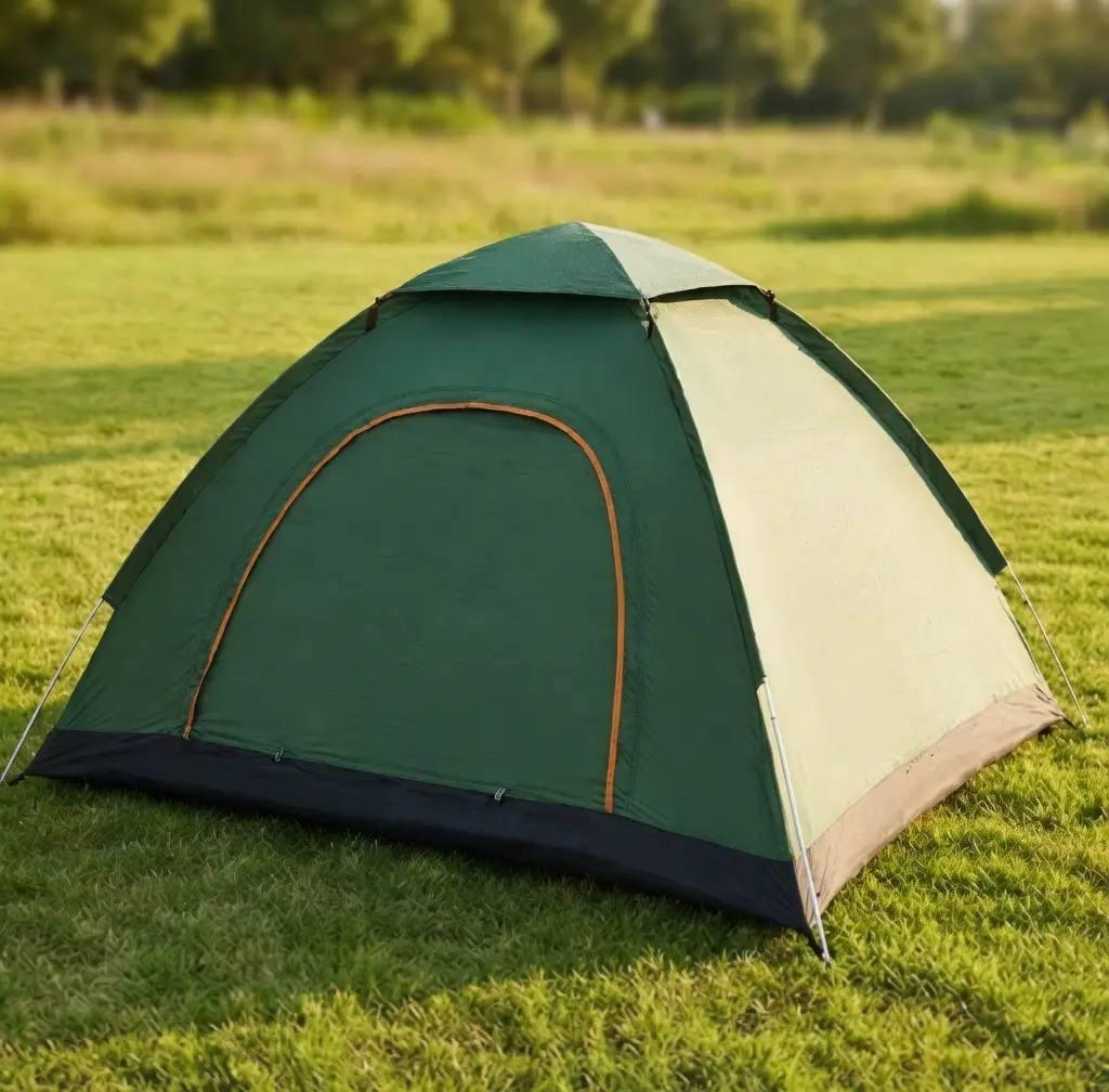 Tourist tent 3-4 person 200×200×130 cm khaki