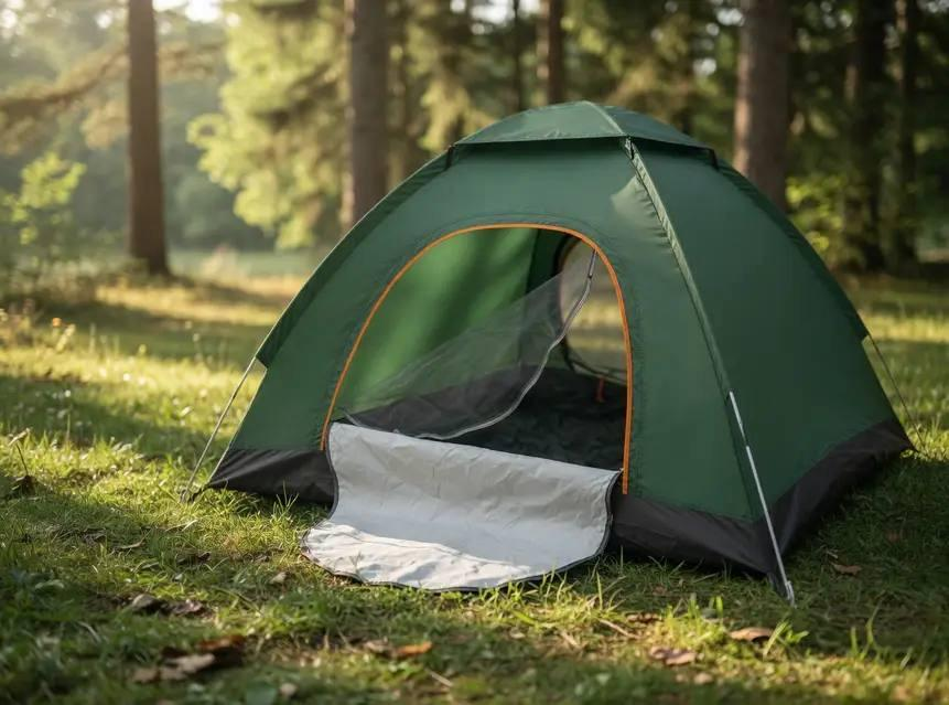 Tourist tent 3-4 person 200×200×130 cm khaki
