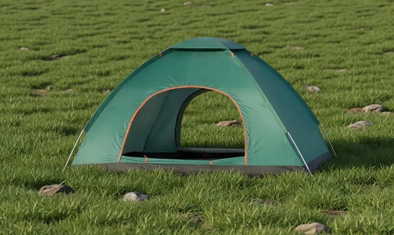 Tourist tent 3-4 person 200×200×130 cm khaki