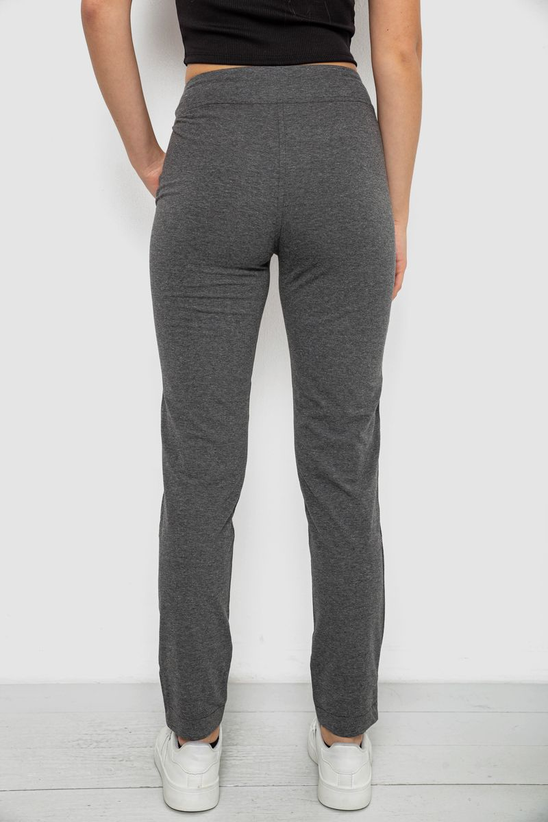 Women's sports pants, gray color, 244R1807