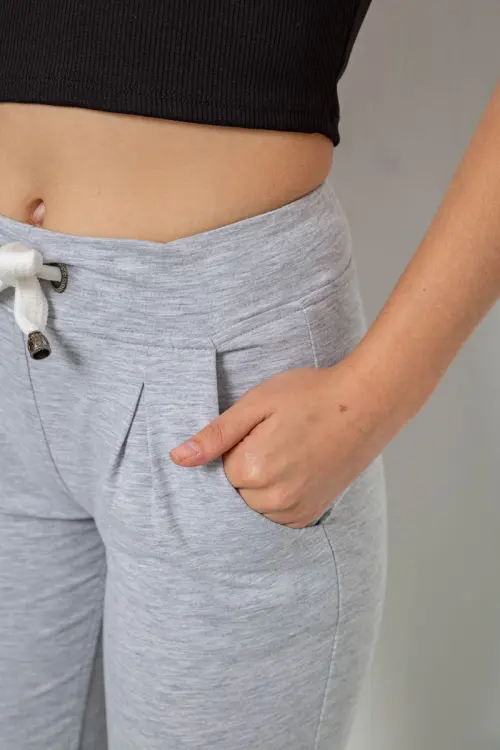 Women's Sports Pants, Light Gray Color, 244R1807