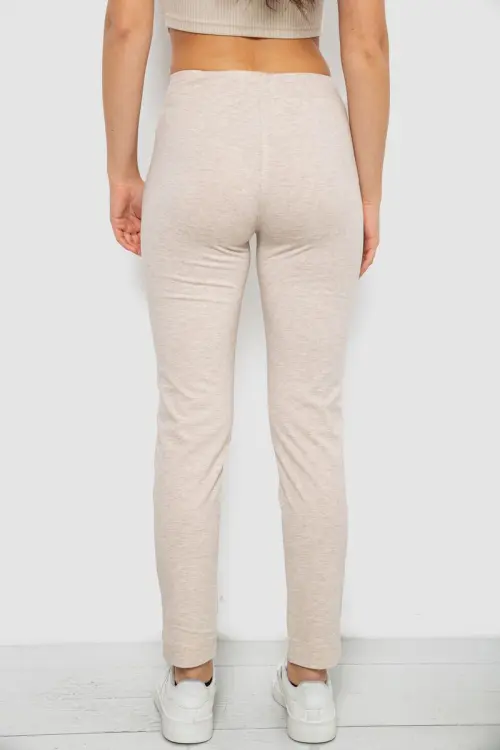 Women's Sports Pants, Beige Color, 244R1807