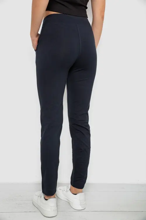 Women's Sports Pants, Dark Blue Color, 244R1807-1