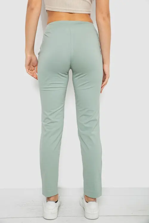 Women's sports pants, olive color, 244R1807-1