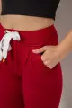 Women's sports pants, burgundy color, 244R1807-1 - Photo 5