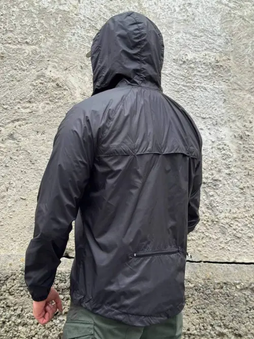 Waterproof Jacket - Black Raincoat