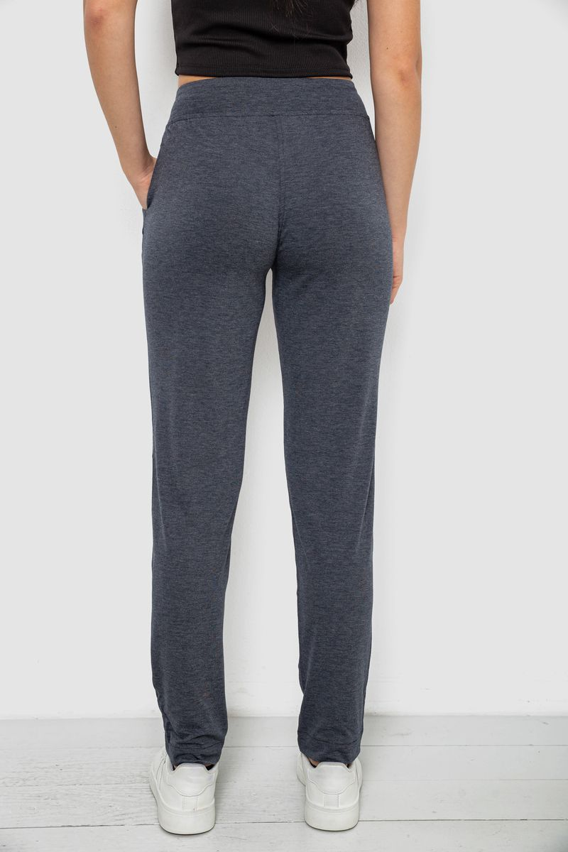Women's Sports Pants, Dark Gray Color, 244R1807