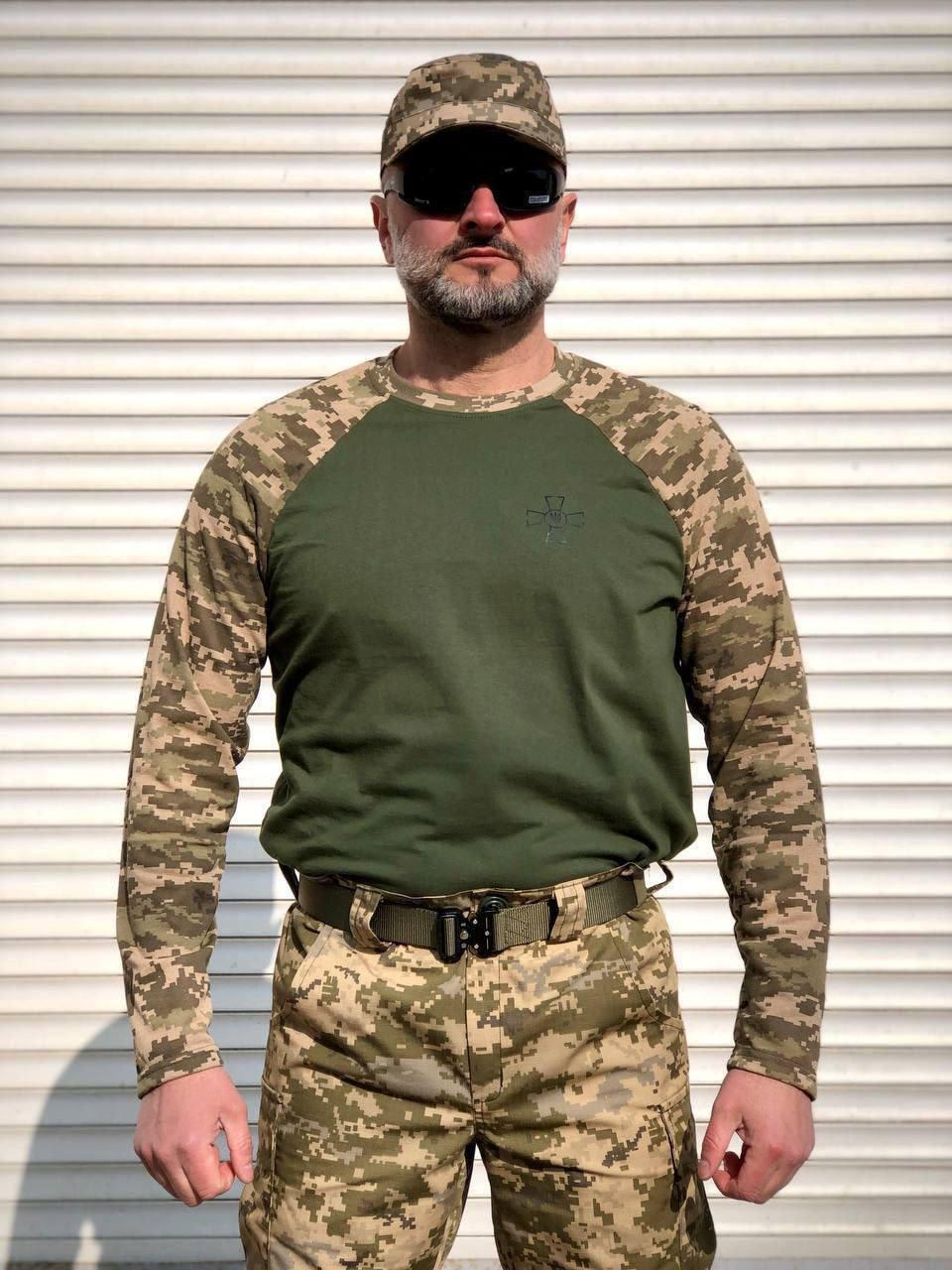 Tactical raglan cotton pixel PLUS SIZE
