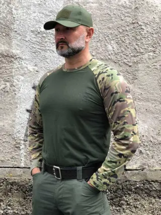 Тактичний реглан хб Мультикам БАТАЛИ