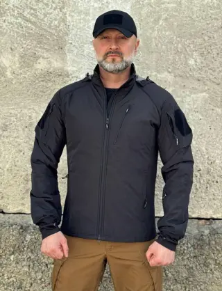 Тактична вітрівка UAF PRO Carrier Black