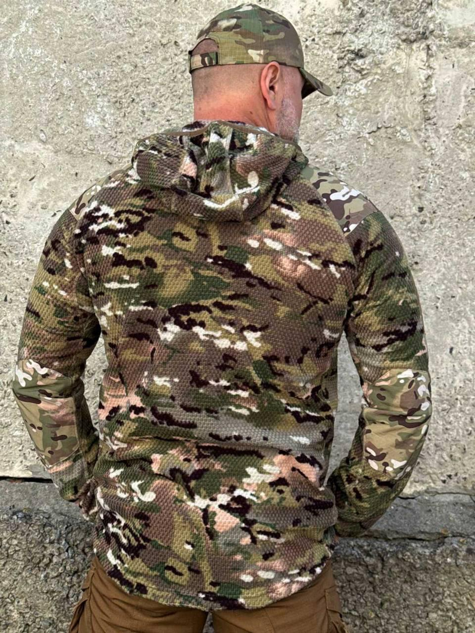 Кофта флісова Han-Wild L3 Grid Fleece Мультикам з капюшоном