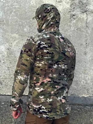 Кофта флісова Han-Wild L3 Grid Fleece Мультикам з капюшоном