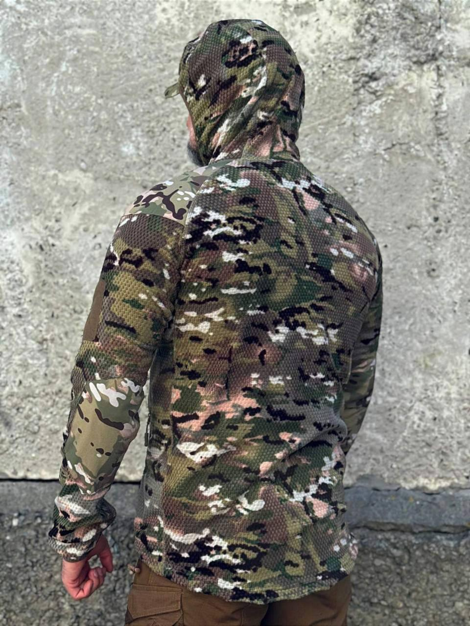 Кофта флісова Han-Wild L3 Grid Fleece Мультикам з капюшоном