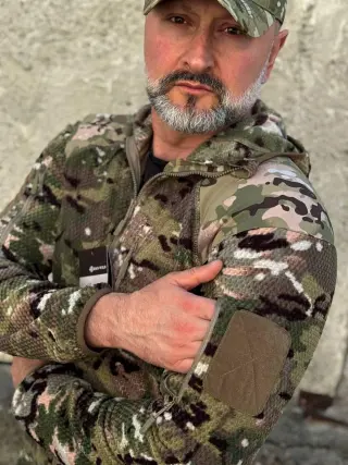 Кофта флісова Han-Wild L3 Grid Fleece Мультикам з капюшоном