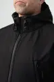 Куртка Soft Shell чорна Military БАТАЛИ - Фото 7