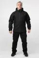 Куртка Soft Shell чорна Military БАТАЛИ - Фото 4