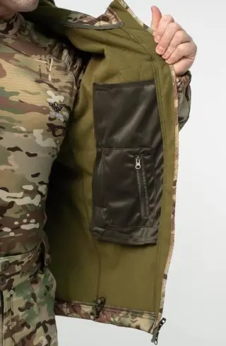 Куртка Soft Shell Мультикам Military БАТАЛИ
