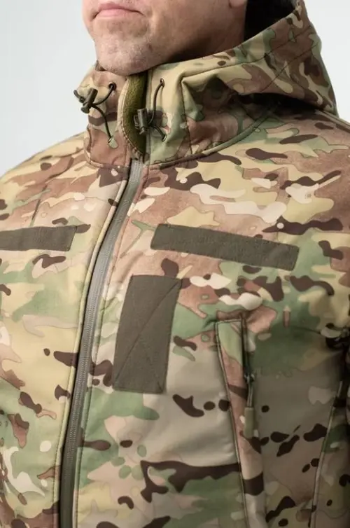 Куртка Soft Shell Мультикам Military БАТАЛИ